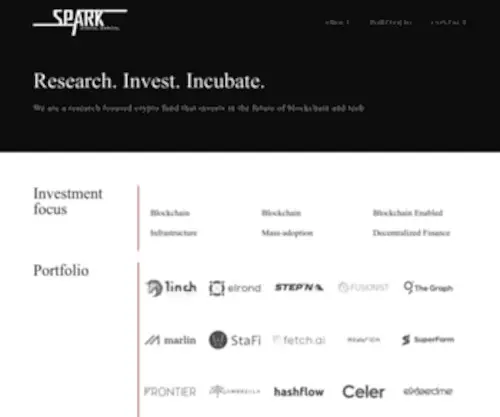 Sparkdigitalcapital.com(Spark Digital Capital) Screenshot