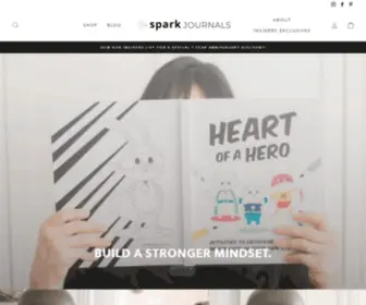 Sparkjournals.com(A gratitude & growth mindset journal for kids) Screenshot