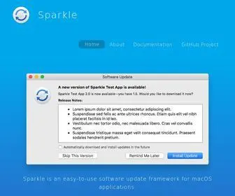 Sparkle-Project.org(Open source software update framework for macOS) Screenshot