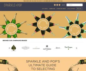 Sparkleandpop.com(Buy the Best Champagne and Champagne Gifts Online at SparkleandPop) Screenshot