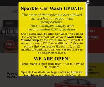 Sparklecarwash.com(Sparkle Car Wash in Stroudsburg PA & Easton PA) Screenshot