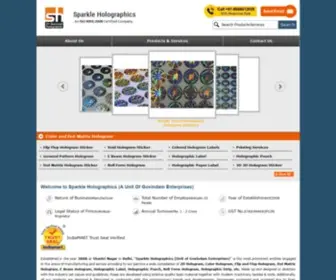 Sparkleholographics.com(Sparkle Holographics (A Unit Of Govindam Enterprises)) Screenshot