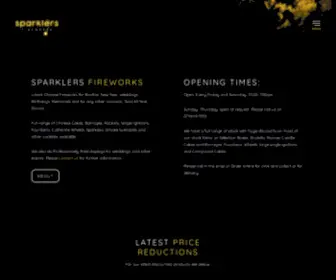 Sparklersfireworks.co.uk(Fireworks Sheffield) Screenshot