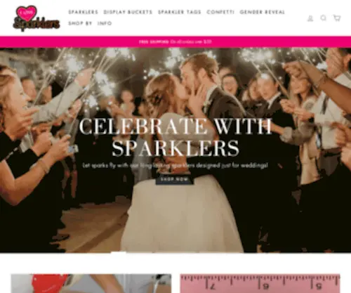 Sparklersrus.com(Sparklers for Weddings) Screenshot