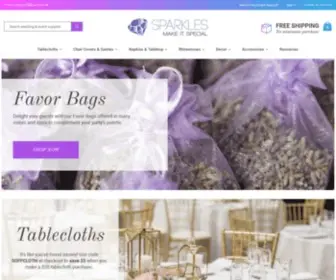 Sparklesmakeitspecial.com(Wedding & Event Supplies) Screenshot