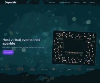 Sparklespaces.com(Mix magic into your online festival) Screenshot