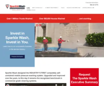 Sparklewashfranchise.com(Now's the right time to own a franchise. The mobile pressure washing market) Screenshot