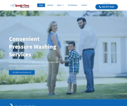 Sparklycleanpressurewashing.com(Sparkly Clean Pressure Washing Maryland Residential & Commercial) Screenshot