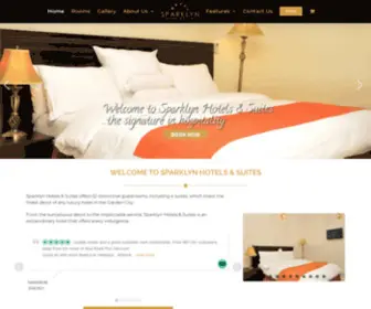 Sparklynhotels.com(Sparklyn Hotels & Suites) Screenshot