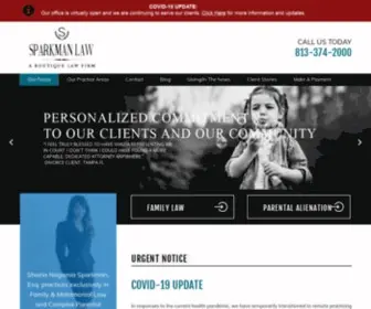 Sparkmanlawfirm.com(Top Tampa Divorce Attorney) Screenshot