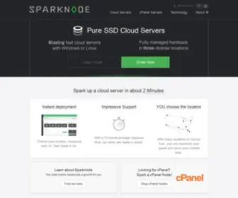 Sparknode.com(Cloud VPS Hosting) Screenshot