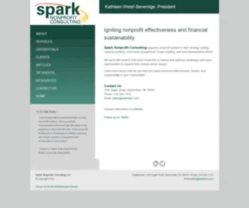 Sparknpc.com(Spark Nonprofit Consulting) Screenshot