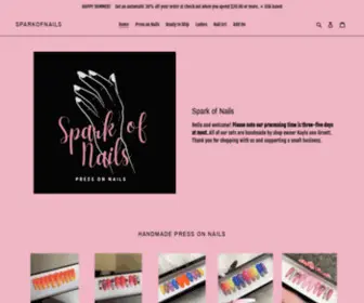 Sparkofnails.com(Spark of Nails) Screenshot