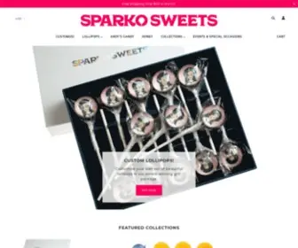 Sparkosweets.com(Galaxy, Custom, Natural, Twinkle, CBD Lollipops) Screenshot