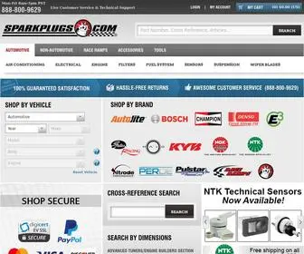 Sparkplugs.com(Automotive Parts and Accessories) Screenshot