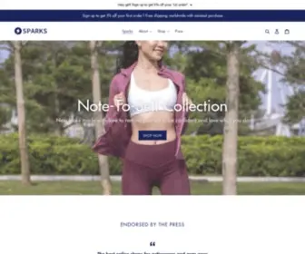 Sparks-Asia.com(Activewear with a purpose) Screenshot