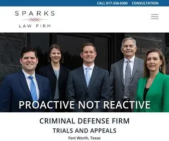 Sparkslawfirm.com(Fort Worth Criminal Defense Attorneys) Screenshot