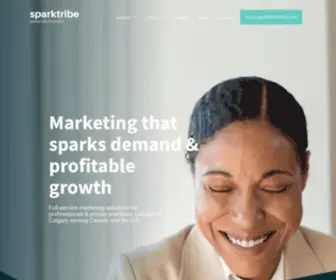 Sparktribe.com(We're a marketing agency) Screenshot