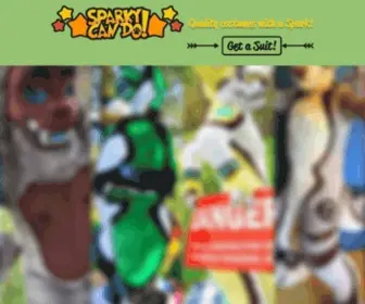 Sparkycando.com(Fursuit maker) Screenshot