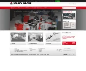 Sparkygroup.com(Corporate website) Screenshot