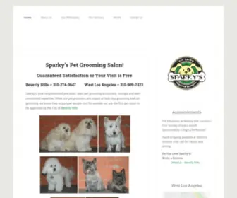 Sparkysgrooming.com(Sparky’s) Screenshot