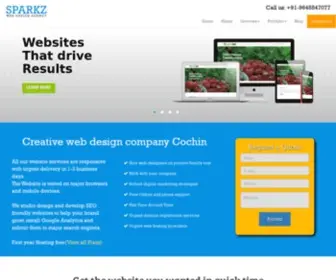 Sparkz.co.in(Web Design Company in Cochin) Screenshot