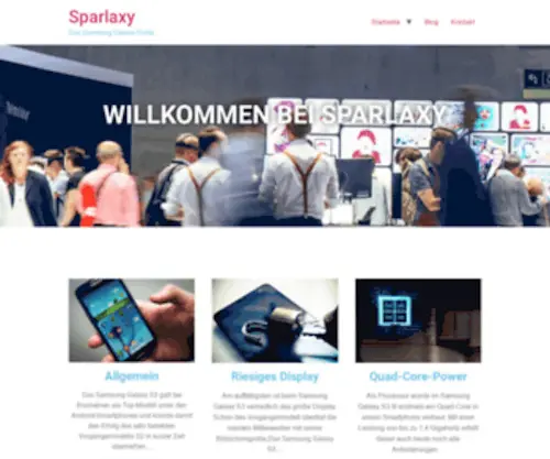 Sparlaxy.de(Das Samsung Galaxy Portal) Screenshot
