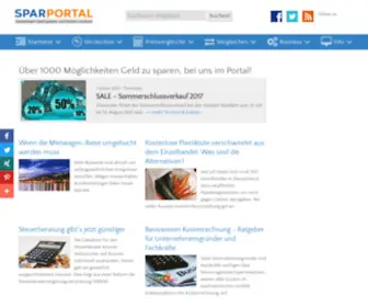 Sparportal.de(Gemeinsam Geld sparen und Kosten senken) Screenshot