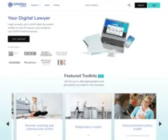 Sparqa.com(Get expert legal guidance & autogenerate documents for your business. our online platform) Screenshot
