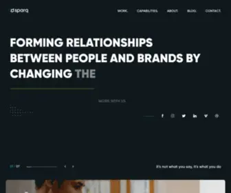 SparqDesigns.com(Forming Relationships Between People & Brands) Screenshot