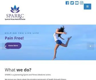 Sparrc.com(Sports & Fitness Medicine Clinic located at Chennai) Screenshot