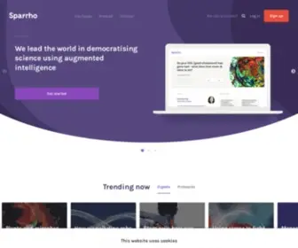 Sparrho.com(Build trust with science) Screenshot