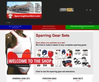 Sparringgearset.com(Order Sparring Gear Online to ship or pick up Los Angeles(Whittier)) Screenshot