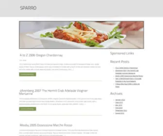 Sparro.com(Learn about food and drinks) Screenshot
