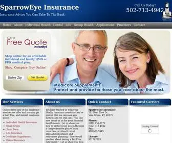 Sparroweyeinsurance.com(SparrowEye Insurance) Screenshot