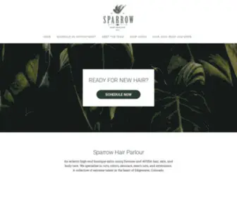 Sparrowhairparlour.com(Sparrow Hair Parlour) Screenshot