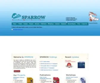 Sparrowonline.org(SPARROW) Screenshot