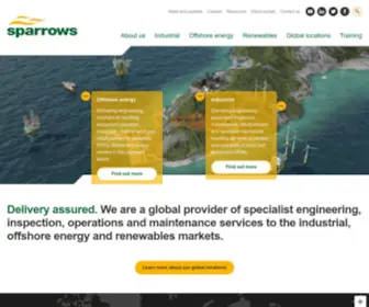 Sparrowsgroup.com(Global provider of specialist engineering) Screenshot