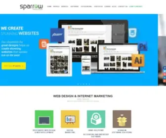 Sparrowsolution.com(De sparrow solutions Pvt Ltd a leading Web Design) Screenshot