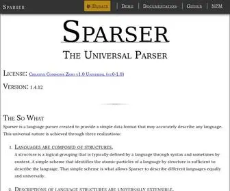 Sparser.io(Universal Parser) Screenshot