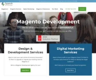 Sparsh-Technologies.com(Magento Development & Marketing Company India) Screenshot