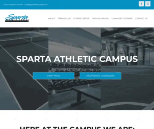 Spartaathleticcampus.com(Sparta Athletic Campus) Screenshot