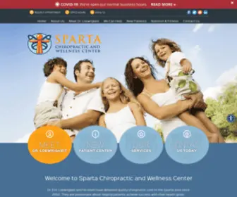 Spartachiro.com(Chiropractor Sparta) Screenshot