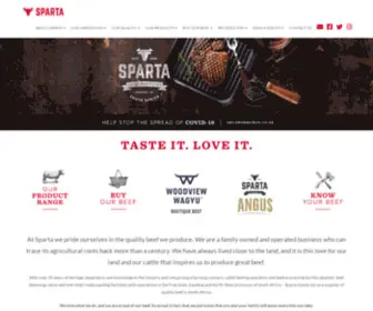 Sparta.co.za(Sparta Beef prides itself in exceptional quality beef) Screenshot