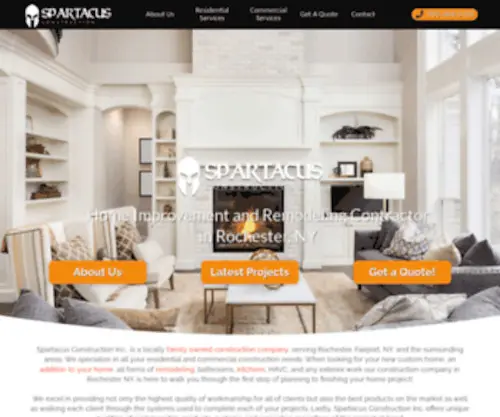 Spartacusconstructioninc.com(Home Remodeling Contractors) Screenshot