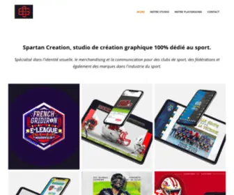 Spartan-Creation.com(Studio de création graphique 100% dédié au sport) Screenshot