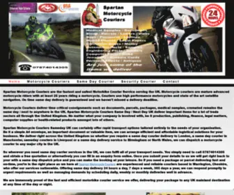 Spartan-Motorcycle-Couriers.com(Motorbike Couriers) Screenshot