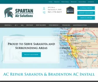 Spartanairservices.com(Air Conditioning Service and Repair Companies Palmetto) Screenshot