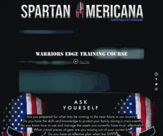 Spartanamericana.com(Tactical Training) Screenshot