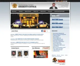 Spartanburgsheriff.org(Spartanburg County Sheriff's Office) Screenshot